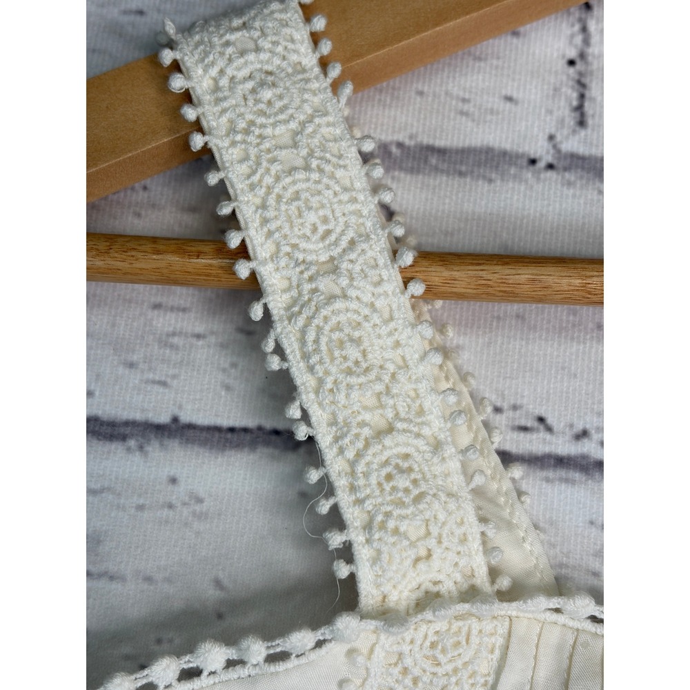 Matilda Jane Cream Swiss Dot Lace Tiered Midi Dress Womens 6 NWT Cottagecore - Picture 11 of 14